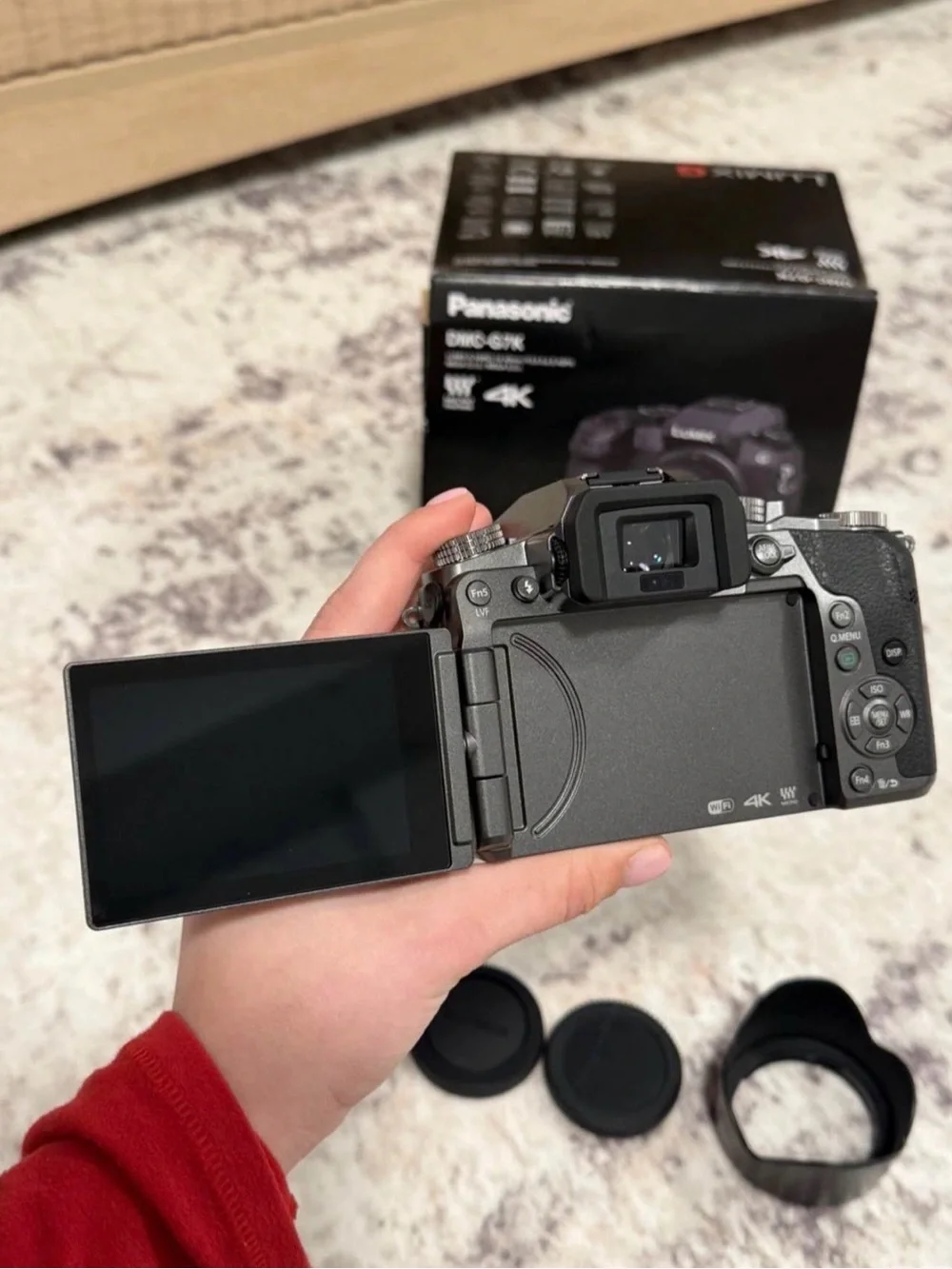 Panasonic Lumix G Mirrorless Camera with Lens - Black & Silver Accents